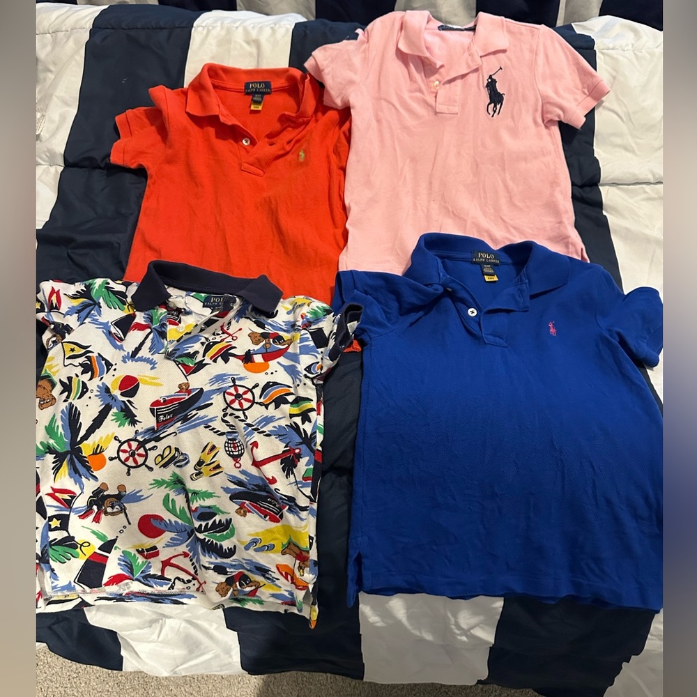 Toddler boy Ralph Lauren Polo shirts. All size 4T